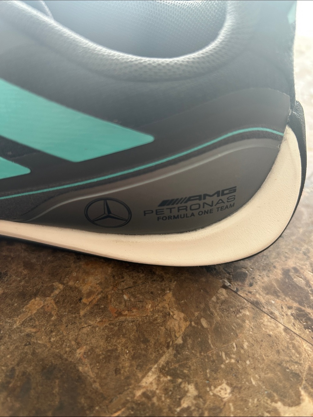 NWT 🆕 adidas x Mercedes Black & Teal Motorsport Low-Profile Sneakers lmt edition - Picture 3 of 6